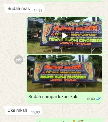 Pengiriman Papan Bunga Tapos